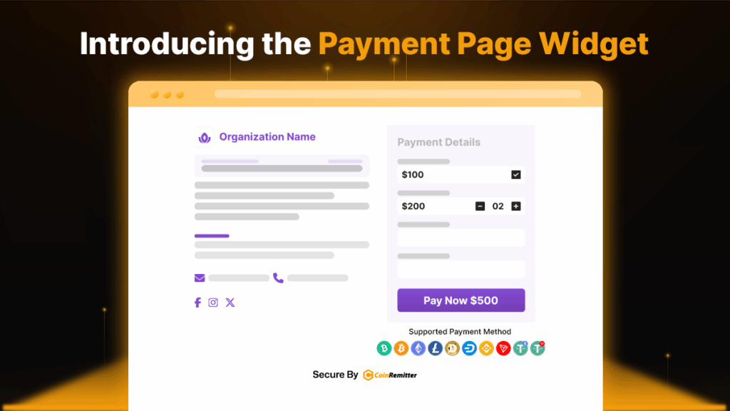 CoinRemitter Payment Page Widget