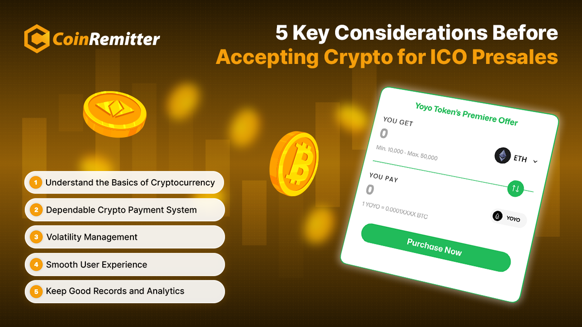 Crypto payments for ICO presales