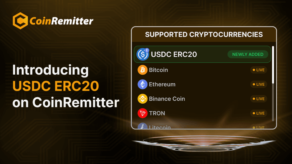 USDC ERC20 on CoinRemitter